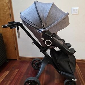 STOKKE Gray Xplory Stroller Black Melange